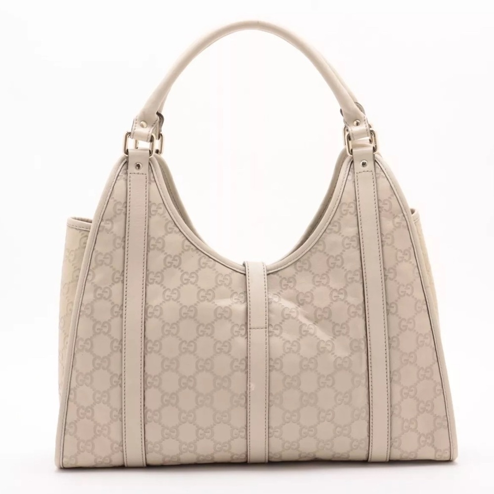 Gucci Guccissima Bardot Hobo Ivory - Picture 2 of 13